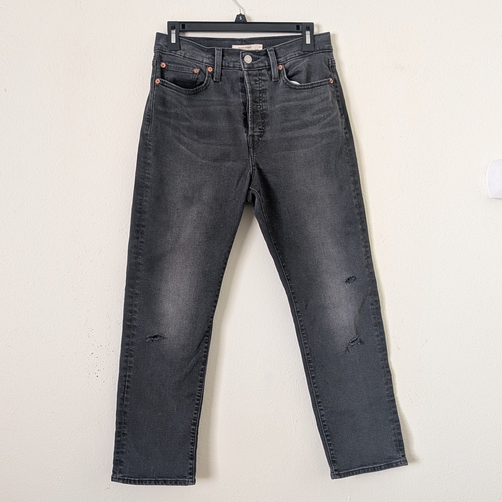 Levi's Women's Wedgie Straight Jeans, Faded Black, Size 30, 28 inseam